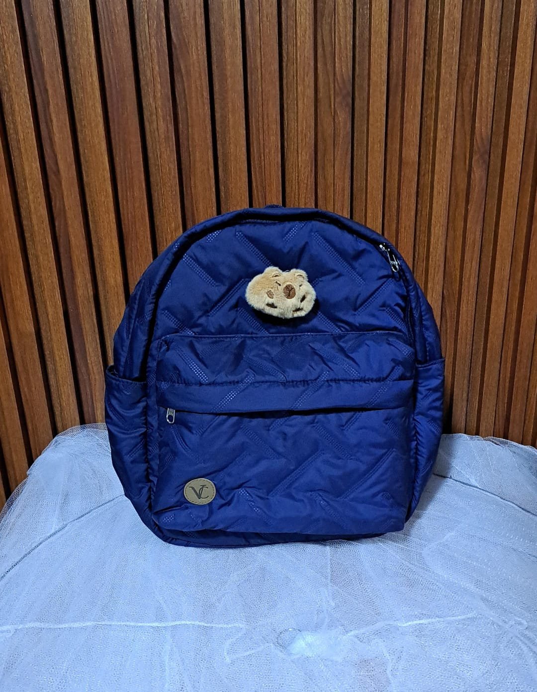 Mochila Puffer Azul
